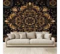 Mural Wallpaper Mandalas Bohemia Styles Photo Backdrop Non-Woven Poster Picture Art Print for Living Room Bedroom TV Theme Hotel Warm Décor Papel 200(W) x 140(H) cm
