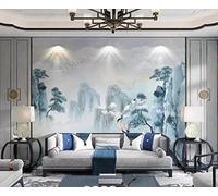 Mural Wallpaper Marble Textured Mountains and Water 300x210cm Wallpaper 3D Wall Mural for Living Room and Bedroom -MIWEI Wallpaper-ZXY-16105