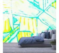Mural Wallpaper Photo Home Custom Any Size Mural Wallpaper Modern 3D Abstract Geometric Lattice 140(W)X70(H)Cm Photo Wall Paper Kitchen Fruit Shop Background Wall Decor Peel And Stick Wall Art-9838343