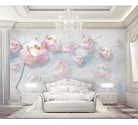 Mural Wallpaper Pink Flower Water Pattern Jewelry 310x250cm Wallpaper 3D Wall Mural for Living Room and Bedroom -MIWEI Wallpaper-ZXY-19013