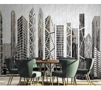 Mural Wallpaper Retro Urban Architecture 250x175cm Wallpaper 3D Wall Mural for Living Room and Bedroom -MIWEI Wallpaper-ZXY-21801