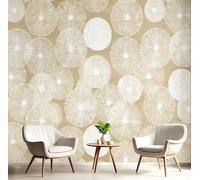 Mural Wallpaper Simple Graffiti Mural Photo Wallpaper Bedroom Living Room 368×254cm Non-Woven Premium 3D Effect Abstract Circular Geometry Print Wall Art for Hallway