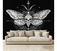 Mural Wallpaper Skulls Mandalas Motifs Photo Backdrop Non-Woven Poster Picture Art Print for Living Room Bedroom TV Theme Hotel Warm Décor Papel 200(W) x 140(H) cm