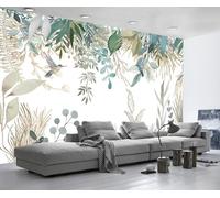 Mural Wallpaper Tropical Plants Flowers and Birds Photo Wallpaper 3D Wall Murals Living Room Bedroom -MW257564-380cmx260cm