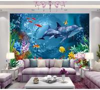 Mural Wallpaper Underwater World Wallpaper 3D Effect Murals for Bedroom and Living Room Wall Decoration -KX14840, 430x300cm