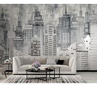 Mural Wallpaper Urban Architecture Retro 450x300cm Wallpaper 3D Wall Mural for Living Room and Bedroom -MIWEI Wallpaper-ZXY-24705