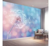 Murals 3D Wallpaper, Dreamy Dandelion Seed Decorative Murals, Colorful Wallpaper Living Room The Wall for Corridor Office and Kids Room Mural Tv Backdrop 200 x 140 cm (W x H)