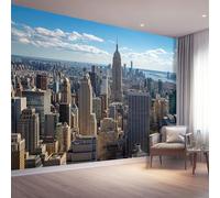 Murals 3D Wallpaper, Modern Urban Architecture Close-Up Decorative Murals, Colorful Wallpaper Living Room The Wall for Corridor Office and Kids Room Mural Tv Backdrop 300 x 210 cm (W x H)