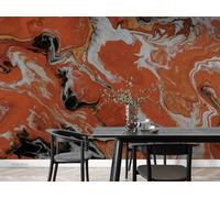 Murals Photo Wallpaper, Red Gray Black Texture Abstract,350x250cm 3D Wallpaper Mural Wall Art Poster Picture, Boy Girl Bedroom Decoration Wall Sticke