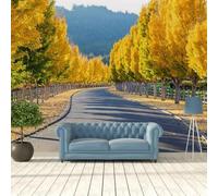 Murals Photo Wallpaper - Trees Street Scenery 500(W) X350(H) Cm - Peel and Stick Wallpaper - 3D Children's Room Mural Wall Art Poster Picture Boy Girl Bedroom Gift Decoration Wall Stickers-5528134
