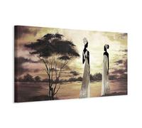 murando Acoustic Canvas Wall Art Africa Woman 135x45 cm / 53" x 18" picture with acoustic foam sound absorption print image Artwork 1 pc room acoustics soundproofing Masai h-A-0092-b-a
