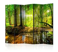 murando Acoustic Room Divider Forest Photo Screen 225x172 cm / 88" x 67" Double-sided Print on Non-woven Canvas Acoustic Foam Partition Wall Spanish Wall Aperture Home Office Tree Nature c-B-0241-z-c