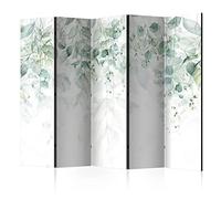 murando Acoustic Room Divider greene Leaf Photo Screen 225x172 cm / 88" x 67" Double-sided Print on Non-woven Canvas Acoustic Foam Partition Wall Spanish Wall Aperture Home Office Nature b-C-0615-z-c