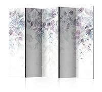 murando Acoustic Room Divider greene Leaf Photo Screen 225x172 cm / 88" x 67" Double-sided Print on Non-woven Canvas Acoustic Foam Partition Wall Spanish Wall Aperture Home Office Nature b-C-0966-z-c