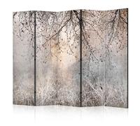 murando Acoustic Room Divider Photo Screen Nature 225x172 cm / 88" x 67" Double-sided Print on Non-woven Canvas Acoustic Foam Partition Wall Spanish Wall Aperture Home - tangle plants b-C-10084-z-a