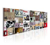 murando - Canvas Wall Art 120x40 cm 1 piece Non-woven Large Canvas Prints XXL - Art Deco Pictures for Bedroom Walls- Home Decor Wall Pictures for Living Room - banksy Collage i-C-0090-b-b