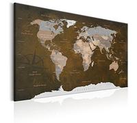 murando - Canvas Wall Art 120x80 cm - 1 piece Large Canvas Prints XXL - Art Deco Pictures for Bedroom Walls- Home Decor Wall Pictures for Living Room - world map continent k-A-0086-b-c