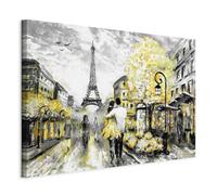 murando Canvas Wall Art 120x80 cm / 48"x32" 1 pcs Large Canvas Prints XXL - Art Deco Pictures for Bedroom Walls - Home Decor Wall Pictures like painted Paris City Eiffel Tower yellow d-C-0101-b-b