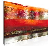 murando - Canvas Wall Art 150x50 cm - 1 piece Large Canvas Prints XXL - Art Deco Pictures for Bedroom Walls- Home Decor Wall Pictures for Living Room- Texture orange gold a-A-0736-b-c