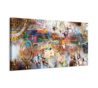 murando Canvas Wall Art 150x50 cm / 59"x20" 1pcs Canvas Prints XXL Art Deco Pictures for Bedroom Walls Home Decor Wall Pictures for Living Room Geometric template colorful like painted a-A-0739-b-a