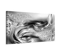 murando Canvas Wall Art 150x50 cm / 59"x20" 1pcs Large Canvas Prints XXL - Art Deco Pictures for Bedroom Walls - Home Decor Wall Pictures for Living Room - Diamond silver a-A-0645-b-a