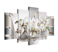 murando Canvas Wall Art 150x75 cm / 59"x30" 5 pcs. Large Canvas Prints XXL - Art Deco Pictures for Bedroom Walls - Home Decor Wall Pictures for Living Room abstract flower a-A-0004-b-n