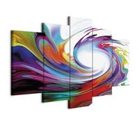 murando Canvas Wall Art 200x100 cm / 80"x40" 5 pcs Large Canvas Prints XXL - Art Deco Pictures for Bedroom Walls - Home Decor Wall Pictures for Living Room Abstract Violet 020101-234