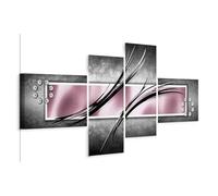 murando Canvas Wall Art Abstract 100x46 cm / 39”x18” 5pcs. Large Canvas Prints XXL - Art Deco Pictures for Bedroom Walls - Home Decor Wall Pictures for Living Room rose grey a-A-0526-b-n