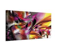 murando Canvas Wall Art Abstract 120x40 cm / 47"x16" 1pcs Large Canvas Prints XXL - Art Deco Pictures for Bedroom Walls - Home Decor Wall Pictures for Living Room - colorful like painted a-A-0231-b-b