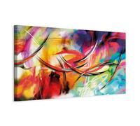 murando Canvas Wall Art Abstract 90x30 cm / 35"x12" 1pcs Large Canvas Prints XXL Art Deco Pictures for Bedroom Walls Home Decor Wall Pictures colorful blue red yellow orange a-A-0001-b-b