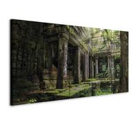 murando Canvas Wall Art Architecture 150x60 cm / 59”x24” 5 pcs. Large Canvas Prints XXL Art Deco Pictures for Bedroom Walls Home Decor Wall Pictures for Living Room Temple Preah Khan d-B-0323-b-m
