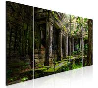 murando Canvas Wall Art Architecture 150x60 cm / 59”x24” 5 pcs. Non-woven Canvas Prints Image Framed Artwork Painting Picture Photo Home Decoration - Temple Preah Khan d-B-0323-b-m