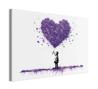 murando Canvas Wall Art Banksy 90x60 cm / 36"x24" 1 pcs Large Canvas Prints XXL Art Deco Pictures for Bedroom Walls Home Decor Wall Pictures Child with a pink heart-shaped balloon h-H-10027-b-a