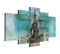 murando Canvas Wall Art Buddha 100x50 cm / 40"x20" 5 pcs. Large Canvas Prints XXL - Art Deco Pictures for Bedroom Walls - Home Decor Wall Pictures for Living Room 5 pcs - Feng Shui p-C-10000-b-a