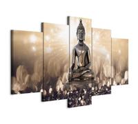 murando Canvas Wall Art Buddha 200x100 cm / 79"x40" Non-woven Canvas Prints Image Framed Artwork Painting Picture Photo Home Decoration 5 pcs h-C-0012-b-n