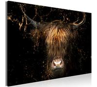 murando - Canvas Wall Art Bull 120x80 cm - 1 piece Large Canvas Prints XXL - Art Deco Pictures for Bedroom Walls- Home Decor Wall Pictures for Living Room - Bull Paint stains like painted g-C-0401-b-a