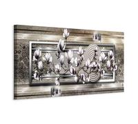 murando Canvas Wall Art Flower 135x45 cm / 53"x18" 1pcs Large Canvas Prints XXL - Art Deco Pictures for Bedroom Walls - Home Decor Wall Pictures for Living Room - Magnolias Glamour Nature b-A-0861-b-a