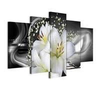 murando Canvas Wall Art Flowers Lily 150x75 cm / 59"x30" 5 pcs