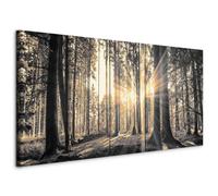 murando Canvas Wall Art Forest 100x40 cm / 40"x16" 5pcs. Large Canvas Prints XXL - Art Deco Pictures for Bedroom Walls - Home Decor Wall Pictures for Living Room Nature Landscape Tree c-C-0177-b-o