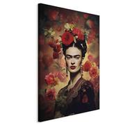 murando Canvas Wall Art Frida 80x120 cm / 32"x47" 1 pcs Large Canvas Prints XXL Art Deco Pictures for Bedroom Walls Home Decor Wall Pictures Flower Woman Pink Woman Kahlo Elegant h-H-10060-b-a