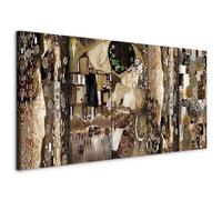 murando Canvas Wall Art Gustav Klimt 200x80 cm / 80"x31" 5 pcs Large Canvas Prints XXL - Art Deco Pictures for Bedroom Walls - Home Decor Wall Pictures for Living Room Kiss Abstract gold l-A-0035-b-m