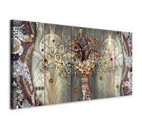 murando Canvas Wall Art Gustav Klimt 225x90 cm/ 90"x35" 5 pcs Large Canvas Prints XXL - Art Deco Pictures for Bedroom Walls - Home Decor Wall Pictures for Living Room Tree Stones Art l-A-0032-b-m