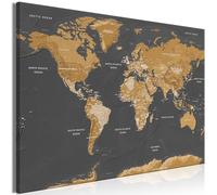 murando Canvas Wall Art Mega XXXL World Map 165x110 cm /64.96"x43.30" Unique Prints Self-assembly Home Decor Big Picture Photo Painting Image DIY World Map Continents k-A-0104-ak-c