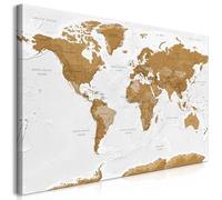 murando Canvas Wall Art Mega XXXL World Map 170x85 cm/68.9"x31.49" Unique