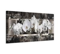 murando Canvas Wall Art Orchid 90x30 cm / 35"x12" 1pcs Large Canvas Prints XXL Art Deco Pictures for Bedroom Walls Home Decor Wall Pictures Flower Abstraction Ornament like painted b-C-0798-b-a