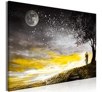 murando - Canvas Wall Art Romantic Couple 90x60 cm - 1 piece Large Canvas Prints XXL - Art Deco Pictures for Bedroom Walls- Home Decor Wall Pictures for Living Room - Landscape Moon Love h-C-0212-b-a