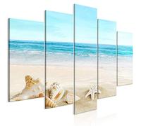 murando Canvas Wall Art Sea 200x100 cm / 79"x40" Non-woven Canvas Prints Image Framed Artwork Painting Picture Photo Home Decoration 5 pcs Lakestern Shellfish c-B-0528-b-m