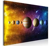 murando - Canvas Wall Art Solar System 90x60 cm - 1 piece Large Canvas Prints XXL - Art Deco Pictures for Bedroom Walls- Home Decor Wall Pictures for Living Room - Space Planets Universe n-B-0079-b-a