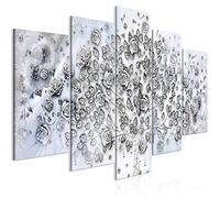 murando Canvas Wall Art Tree 225x112 cm / 89”x45” 5 pieces Non-woven Canvas Print Framed Wall Art work Picture Photo Home Decoration roses Flowers Lily white Abstract b-A-0723-b-m