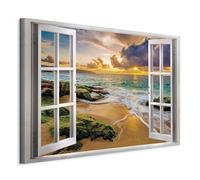 murando Canvas Wall Art Window 120x80 cm / 48"x32" 1 pcs Large Canvas Prints XXL - Art Deco Pictures for Bedroom Walls Home Decor Wall Pictures for Living Room Beach Sea Landscape Nature c-C-0373-b-a